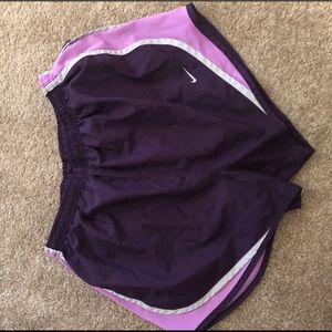 Purple nike shorts